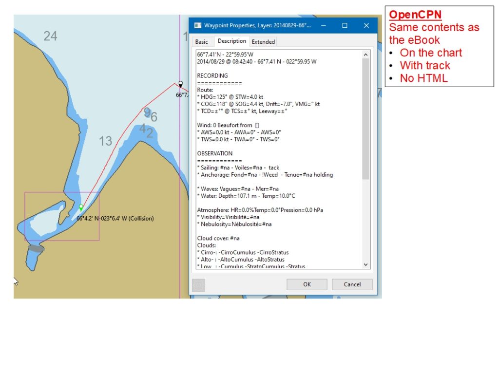 OpenCPN logbook