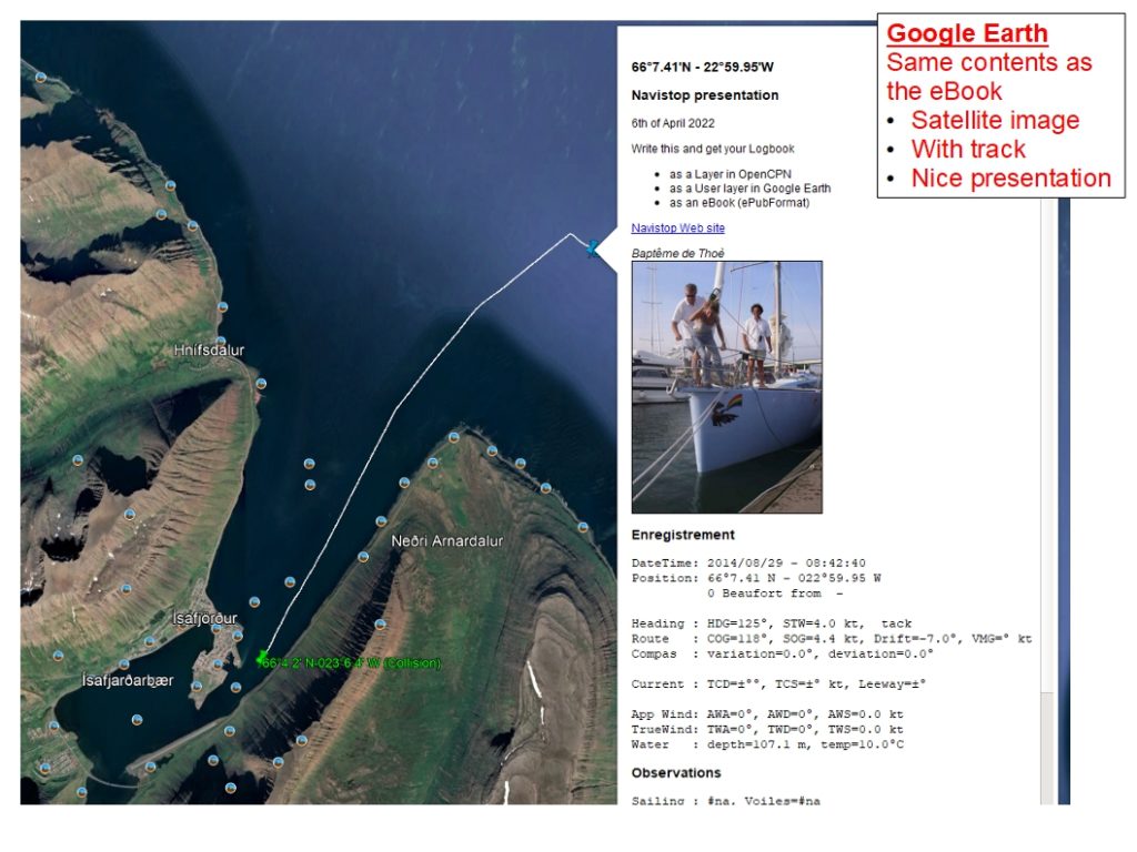 Google Earth logbook